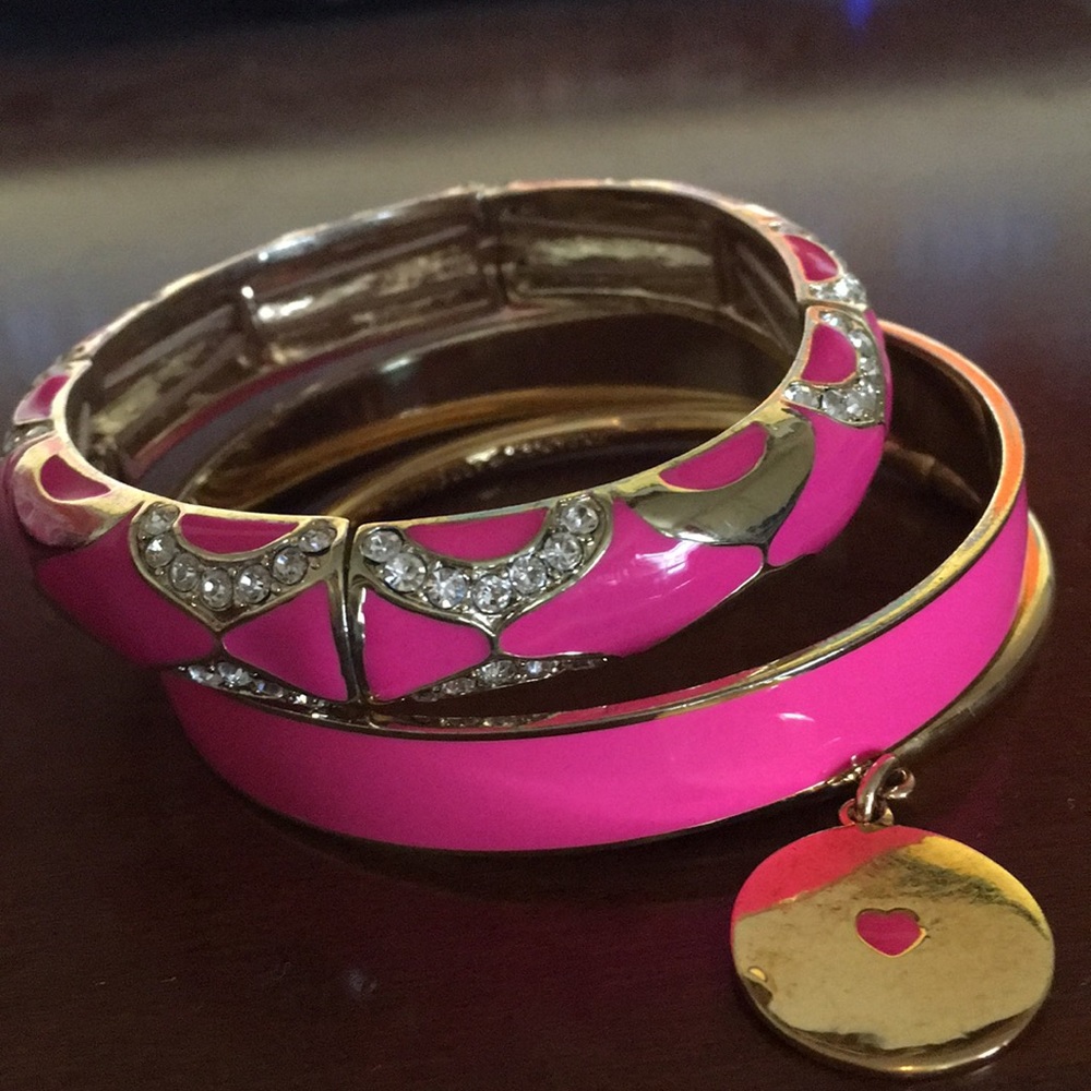💝Jcrew pink and gold statement bracelet💖